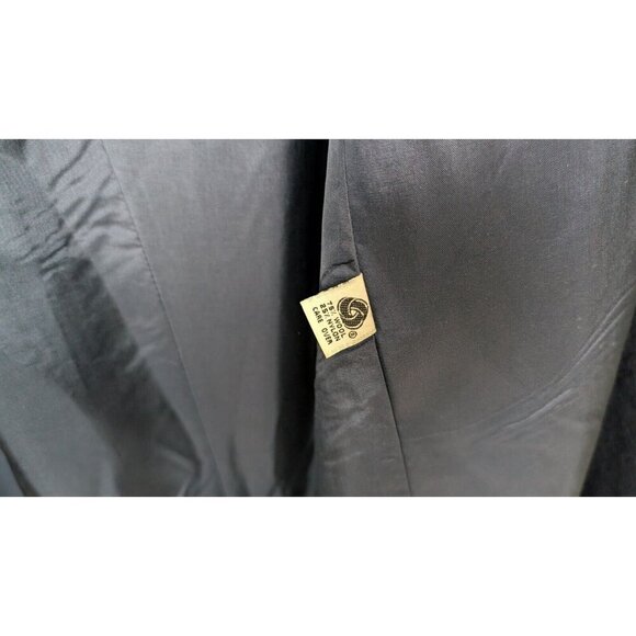 VTG 90s Worthington sz 14 Wool Long Overcoat Peacoat Jacket Midi Double Breasted - Picture 15 of 16